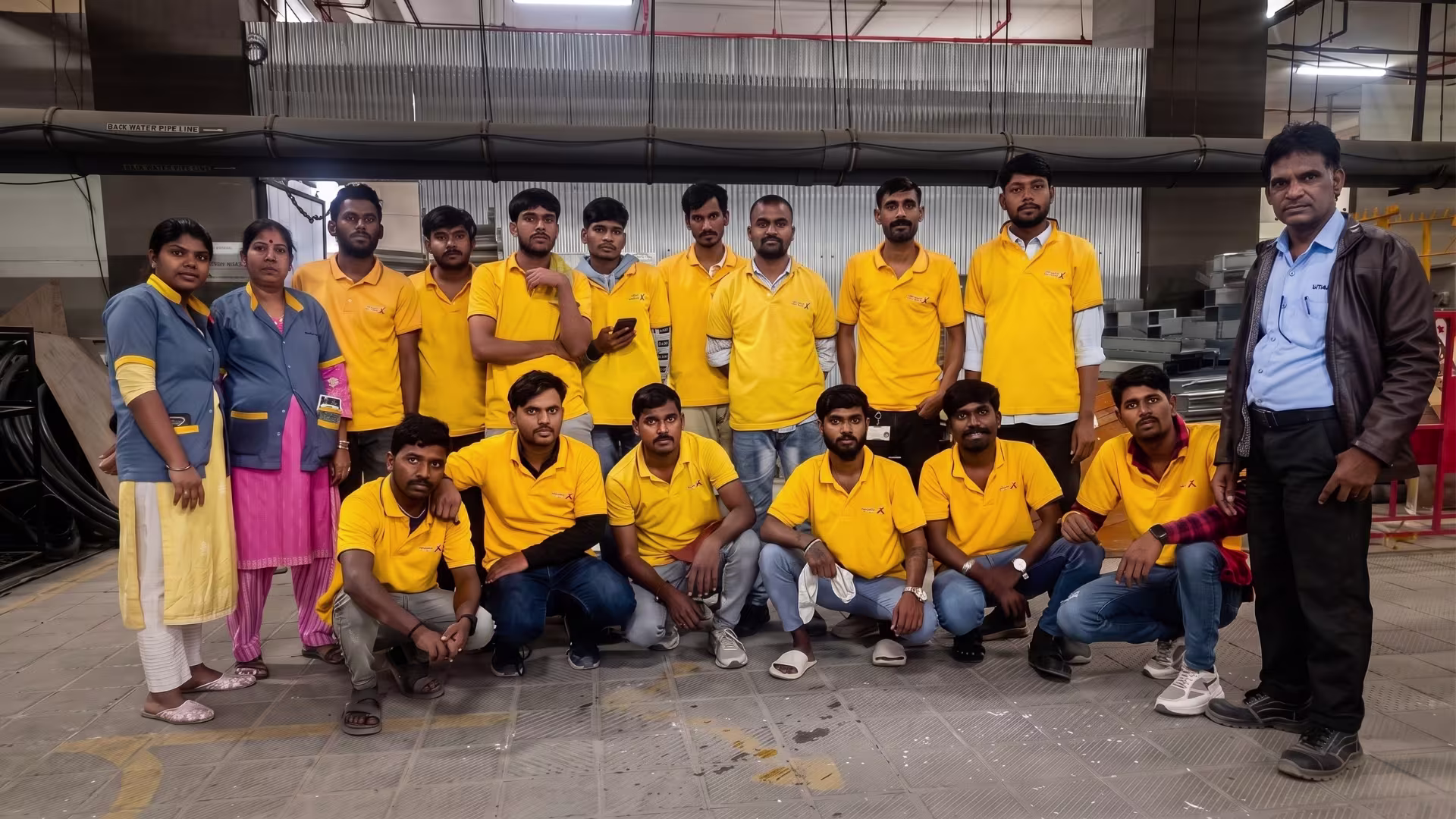 The CorpX cleaning team on site